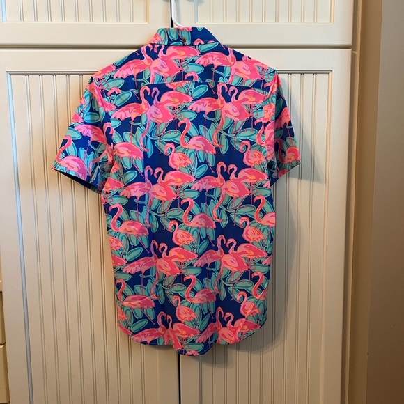Chubbies - Men’s 1/2 Button Down Shirt - Pattern: the Mingo Ate Ya Baby - Small - Picture 2 of 12